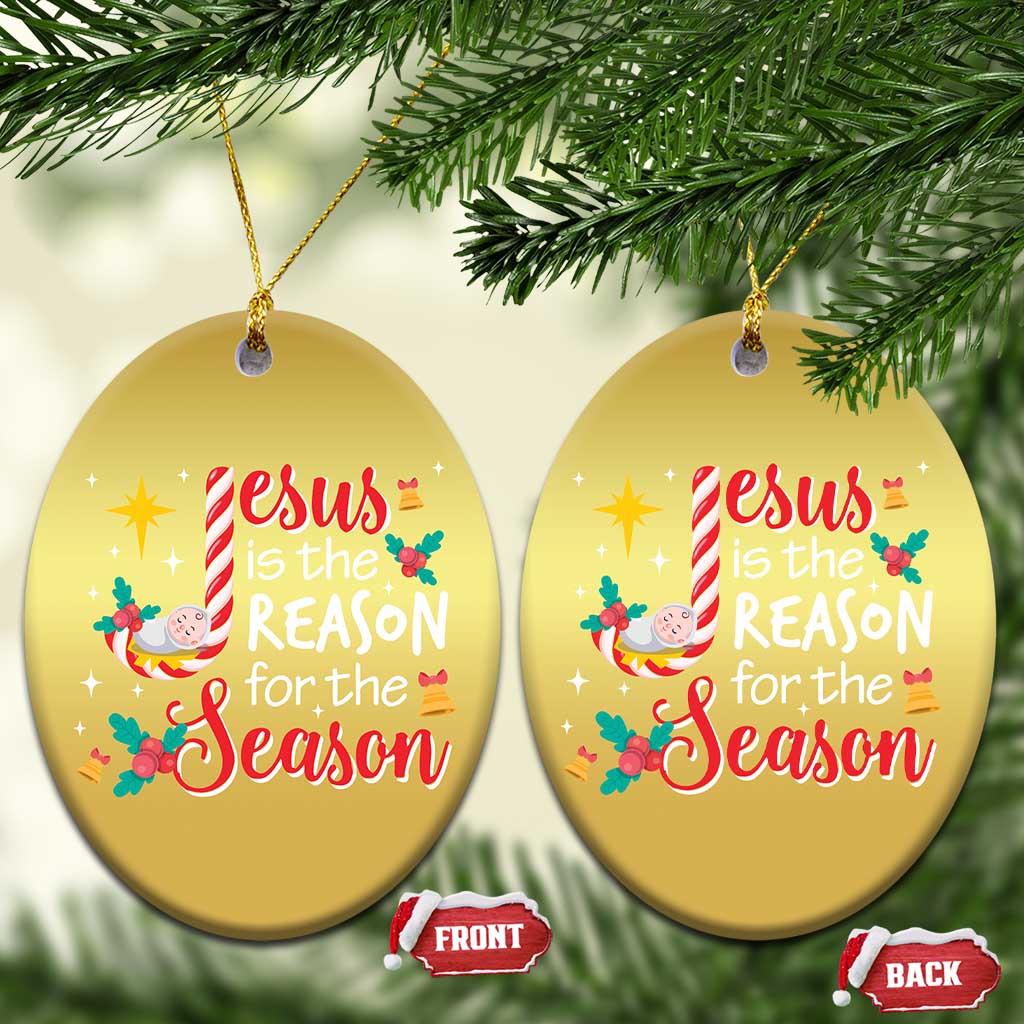 Jesus Is The Reason For The Season Christmas Ornament Christmas Jolly Bell TS11