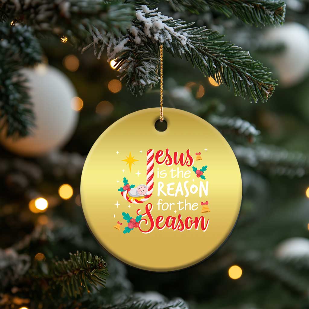 Jesus Is The Reason For The Season Christmas Ornament Christmas Jolly Bell TS11