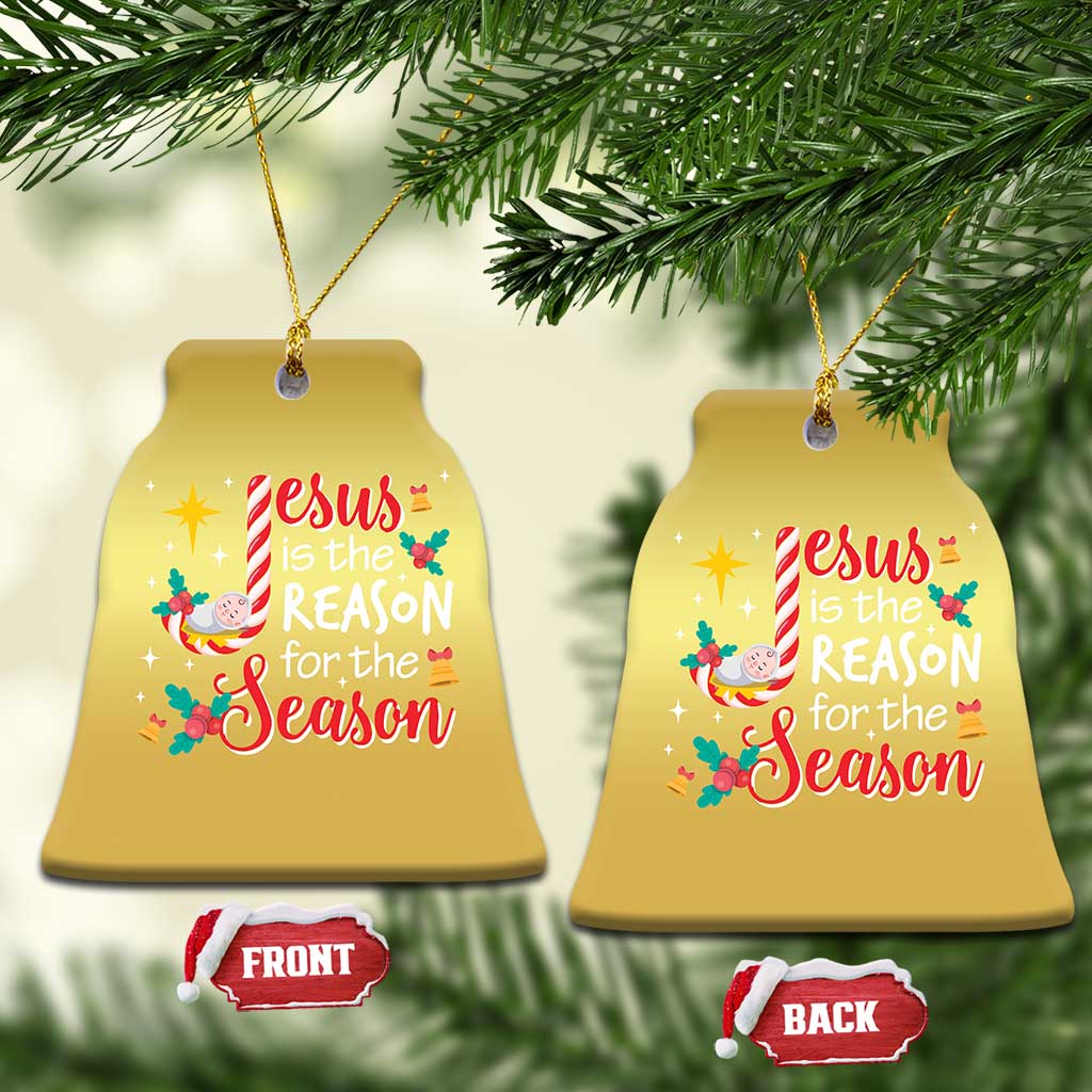 Jesus Is The Reason For The Season Christmas Ornament Christmas Jolly Bell TS11