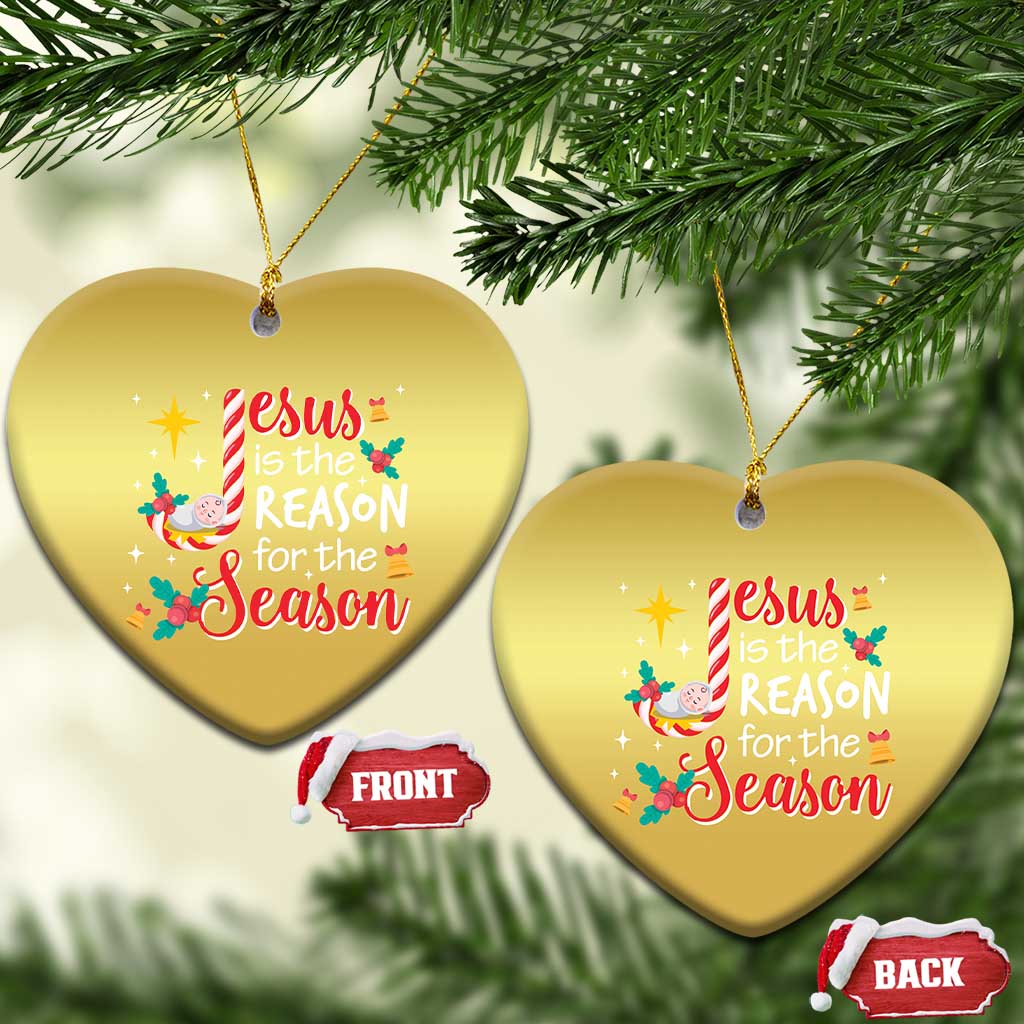 Jesus Is The Reason For The Season Christmas Ornament Christmas Jolly Bell TS11