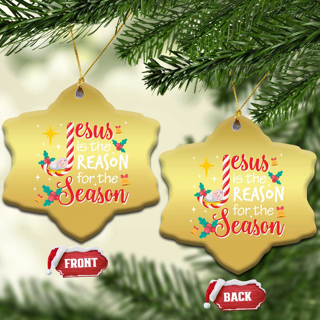 Jesus Is The Reason For The Season Christmas Ornament Christmas Jolly Bell TS11