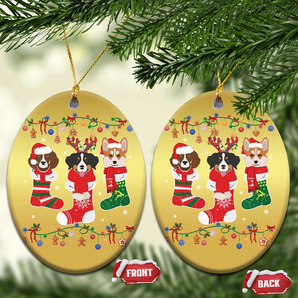 Funny Xmas Dog Owner Christmas Ornament Socks Xmas Holiday TS11