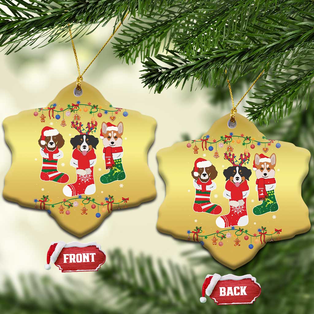Funny Xmas Dog Owner Christmas Ornament Socks Xmas Holiday TS11
