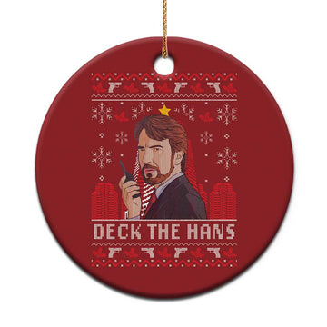 Funny Xmas Nakatomi Plaza Christmas Ornament Deck The Hans TS11