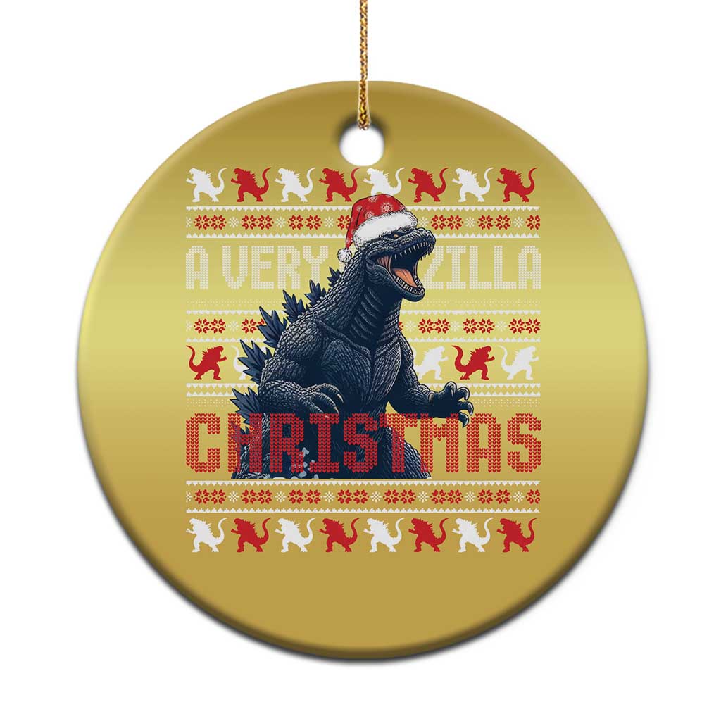 Funny Xmas Santa Godzilla Christmas Ornament A Very Godzilla Xmas Japanese Monster TS11