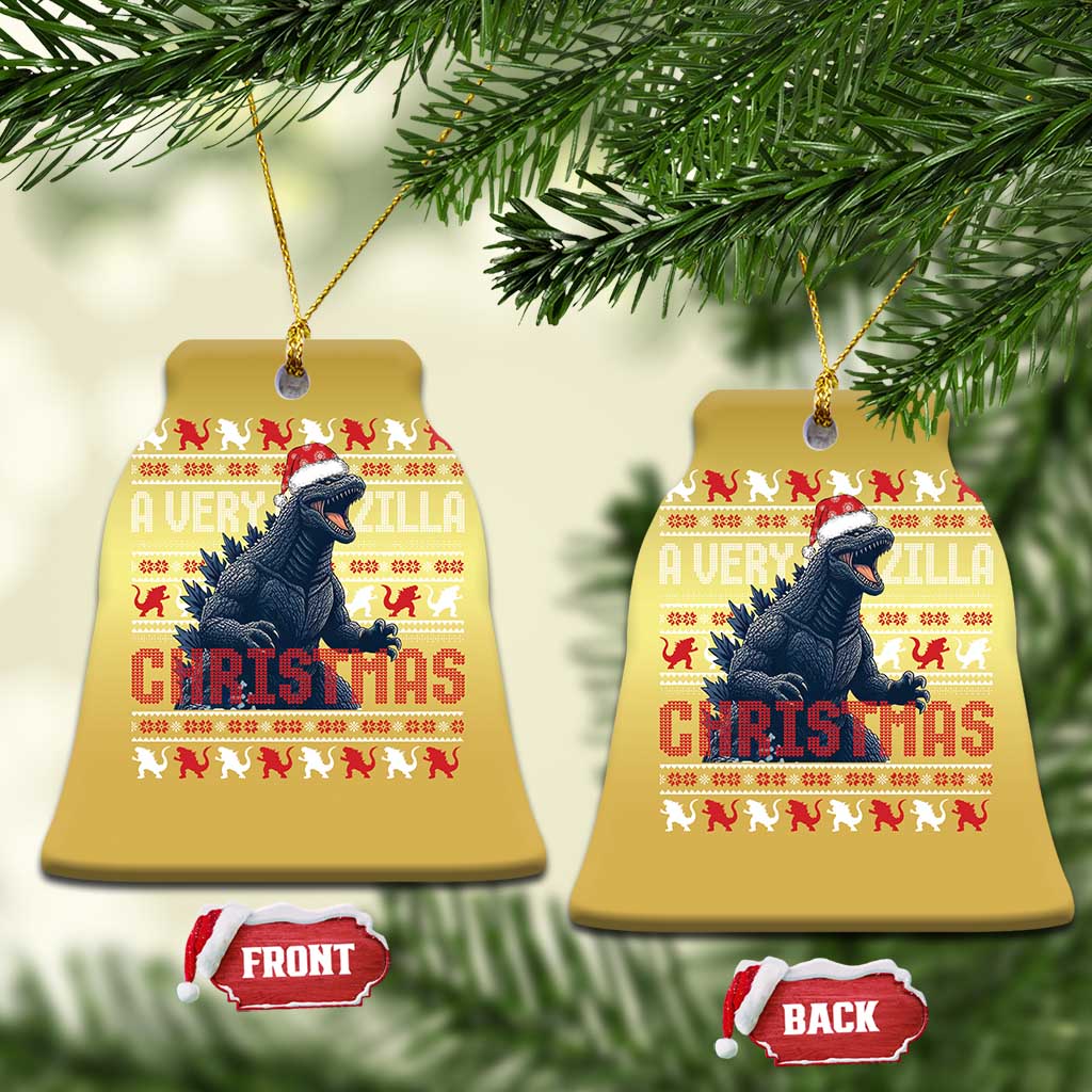 Funny Xmas Santa Godzilla Christmas Ornament A Very Godzilla Xmas Japanese Monster TS11