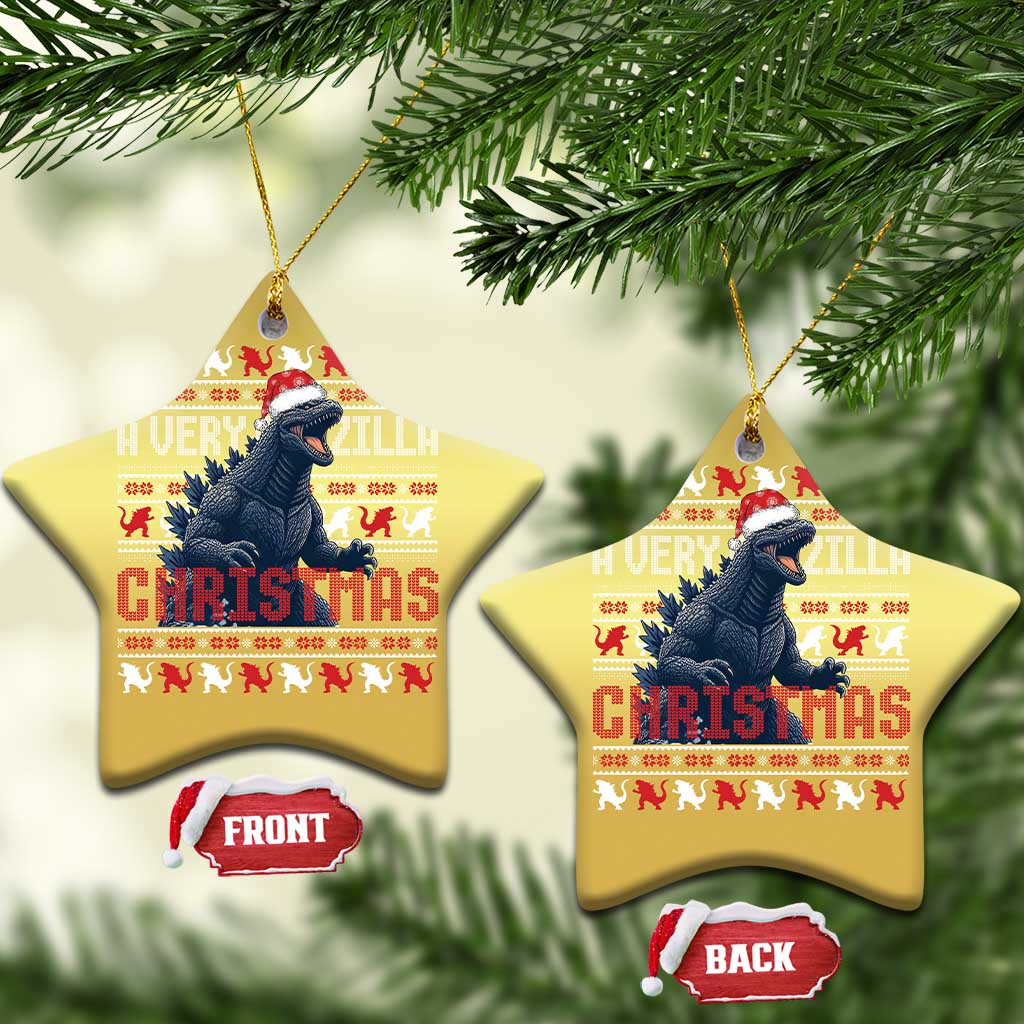 Funny Xmas Santa Godzilla Christmas Ornament A Very Godzilla Xmas Japanese Monster TS11
