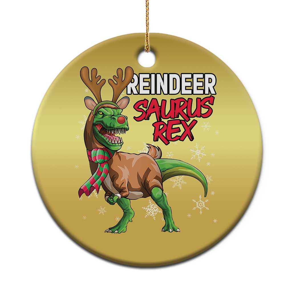 Funny Xmas Rex Dinosaur Christmas Ornament Reindeer Saurus Rex Xmas Dinosaur TS11