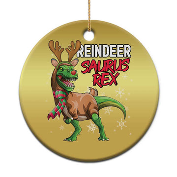 Funny Xmas Rex Dinosaur Christmas Ornament Reindeer Saurus Rex Xmas Dinosaur TS11