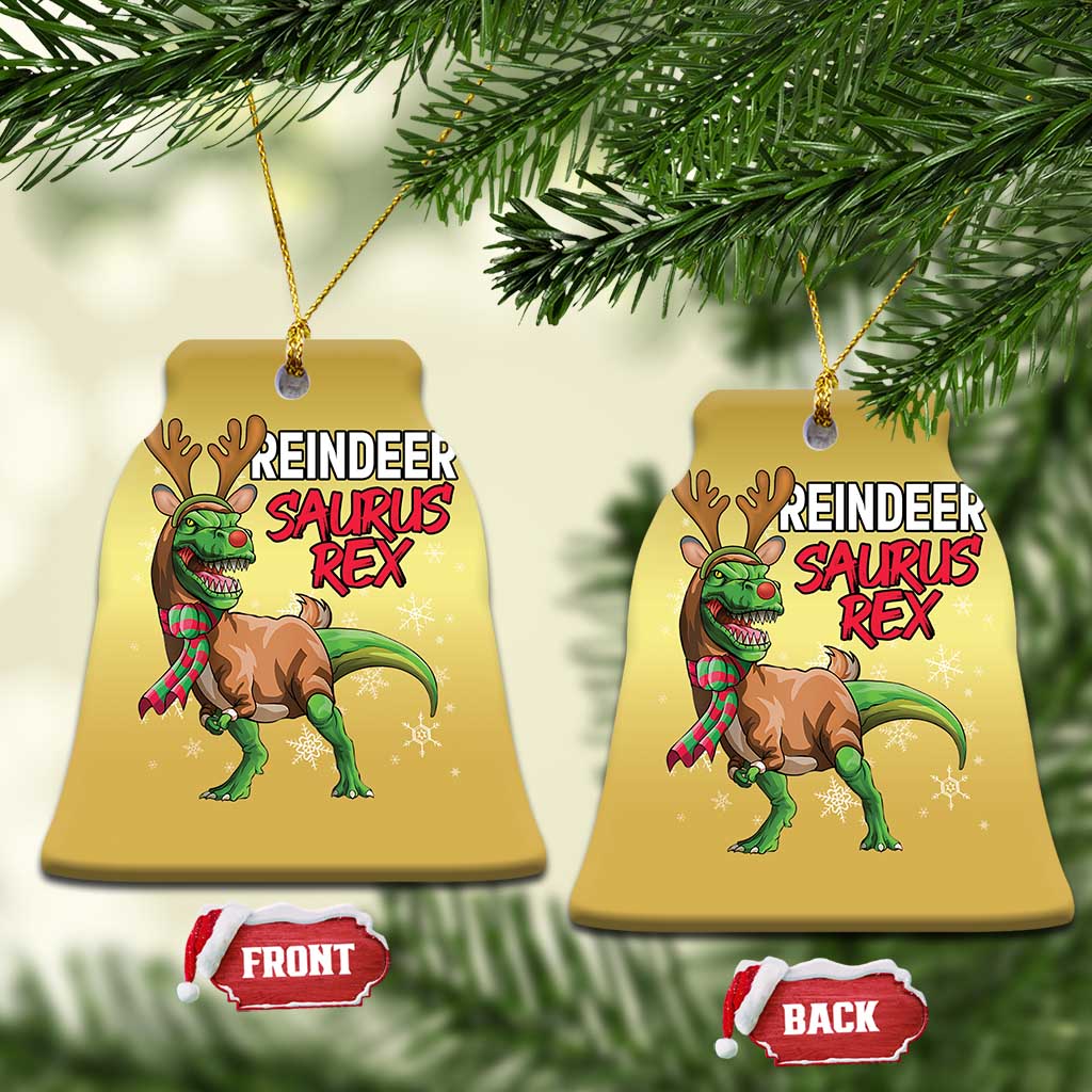 Funny Xmas Rex Dinosaur Christmas Ornament Reindeer Saurus Rex Xmas Dinosaur TS11