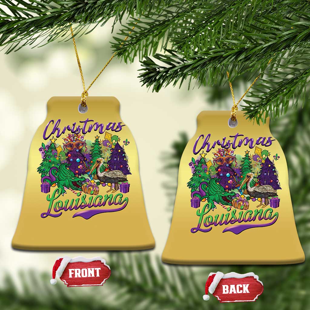 Xmas Cajun Louisiana Saint Symbol Alligator Pelican Xmas Tree Christmas Ornament TS11