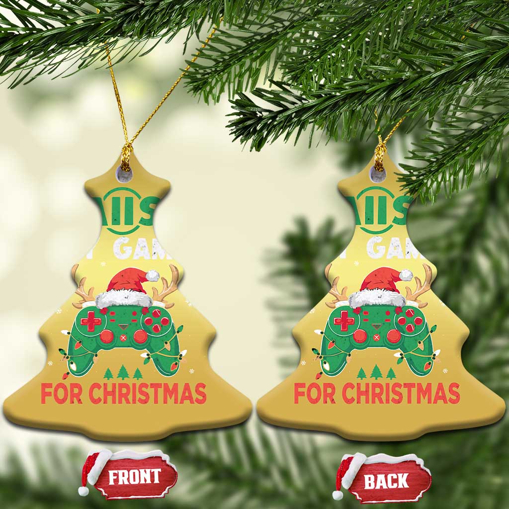 Funny Xmas Gamers Christmas Ornament I Paused My Game For Christmas Santa Hat TS11