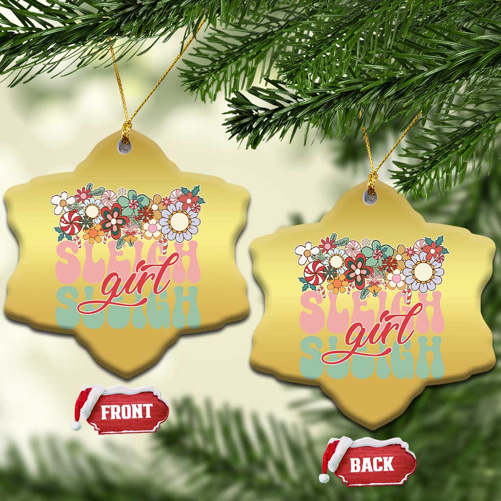 Sleigh Girl Sleigh Christmas Ornament Christmas Retro Groove Slay Girl TS11