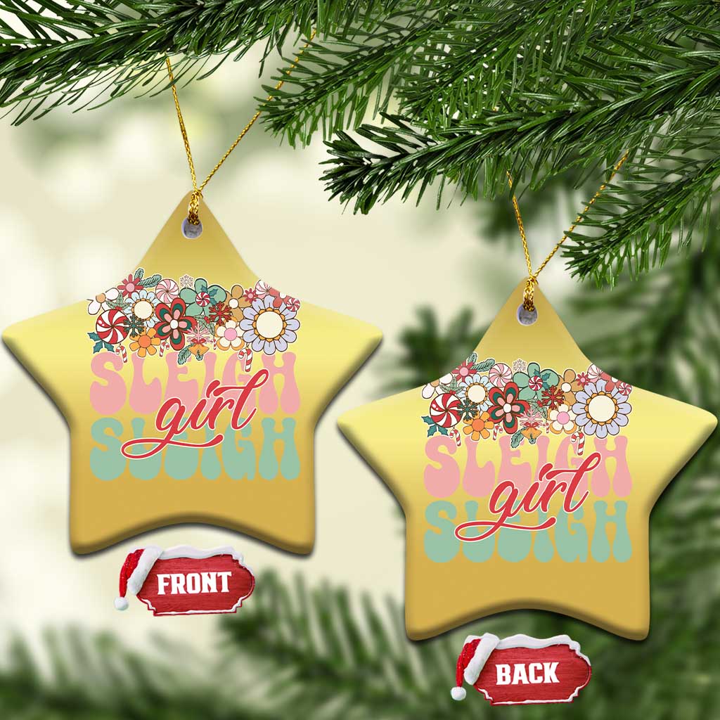 Sleigh Girl Sleigh Christmas Ornament Christmas Retro Groove Slay Girl TS11