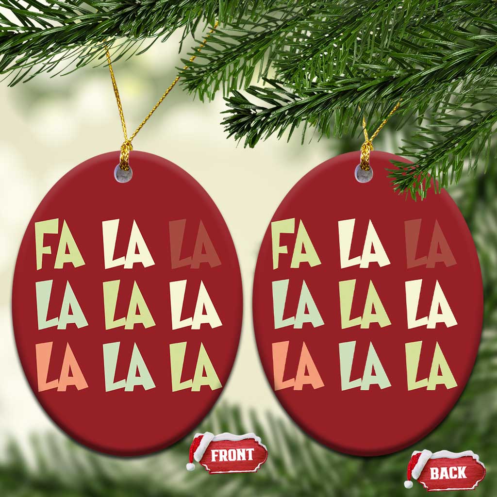 Funny Fa La La 8 Xmas Carol Song Holiday Christmas Ornament TS11