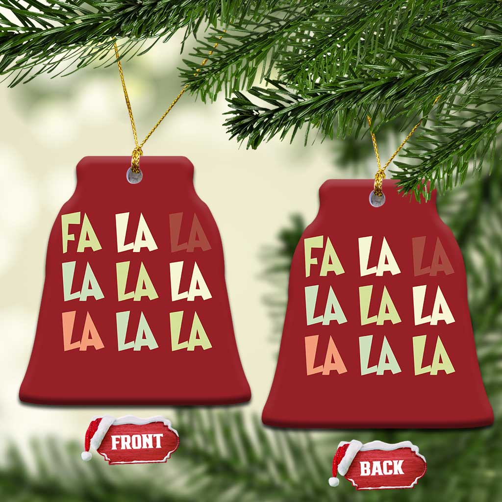 Funny Fa La La 8 Xmas Carol Song Holiday Christmas Ornament TS11