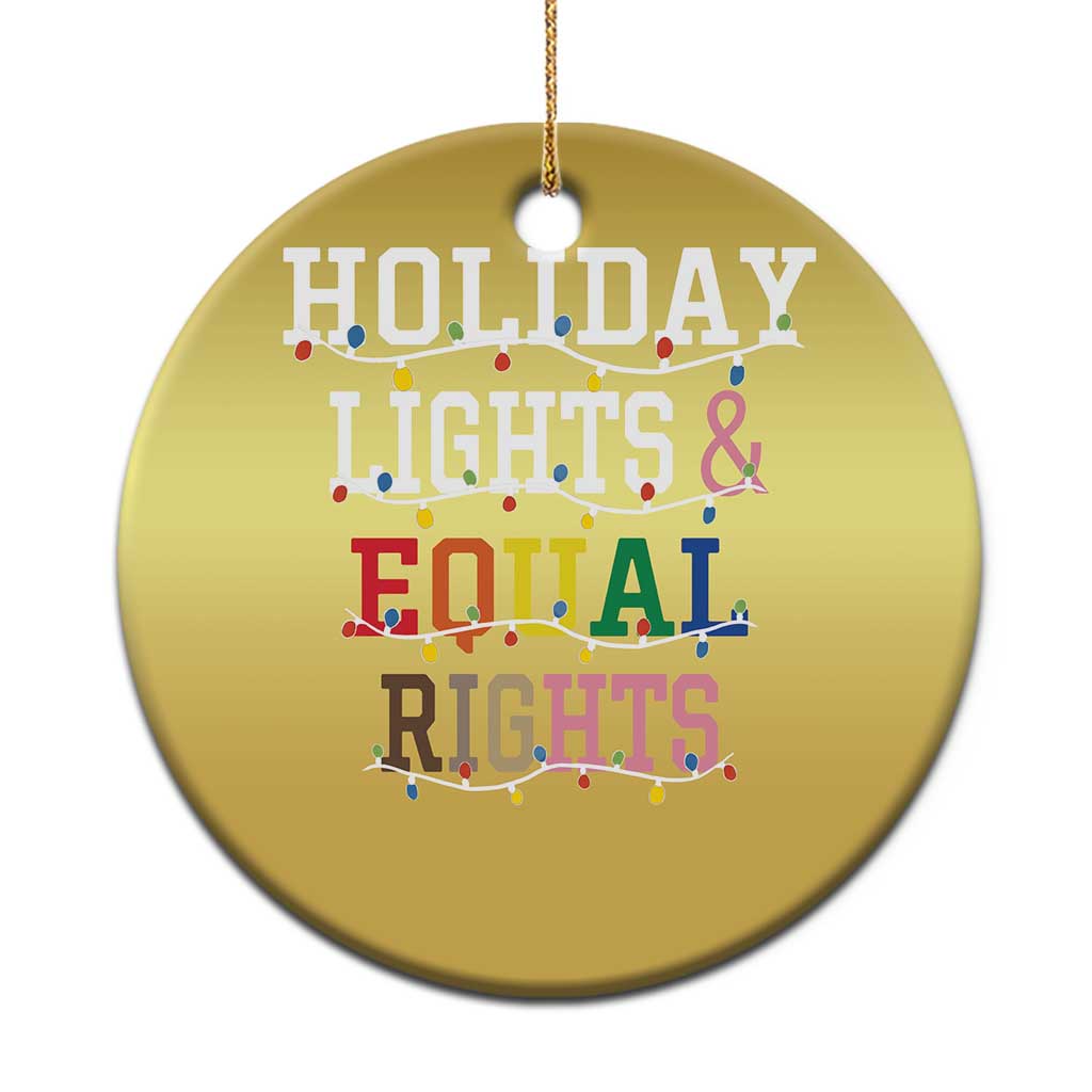 Funny Feminist LGBT Xmas Christmas Ornament Holiday Lights And Equal Rights Led Lights TS11
