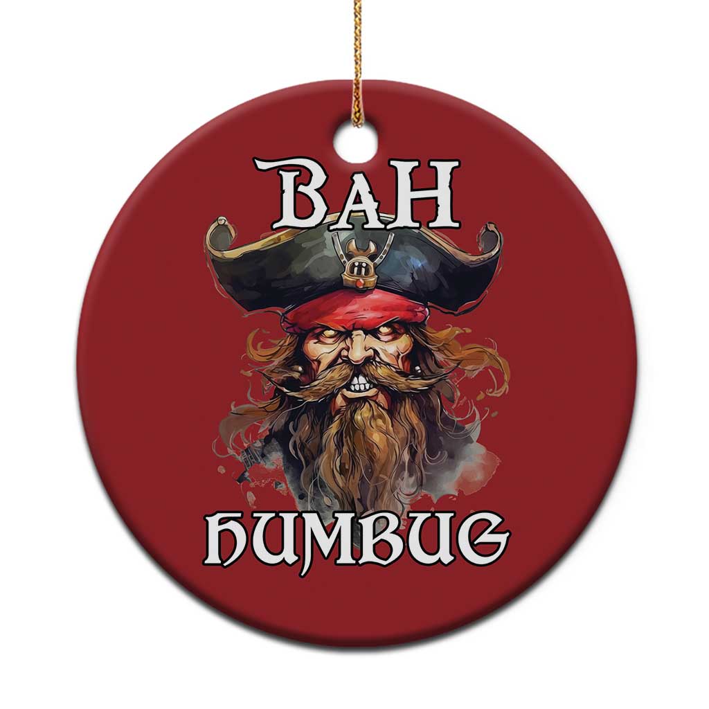 Funny Bah Humbug Xmas Pirate Christmas Ornament TS11