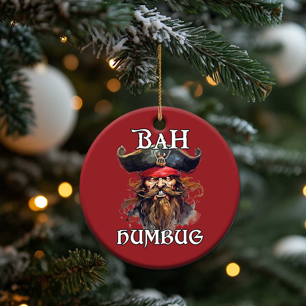 Funny Bah Humbug Xmas Pirate Christmas Ornament TS11