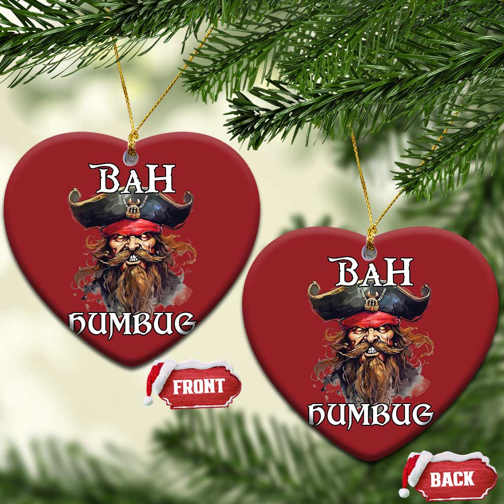Funny Bah Humbug Xmas Pirate Christmas Ornament TS11