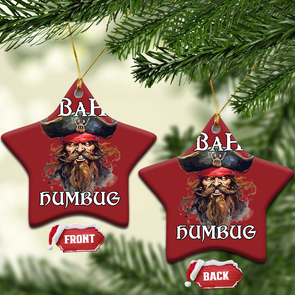 Funny Bah Humbug Xmas Pirate Christmas Ornament TS11