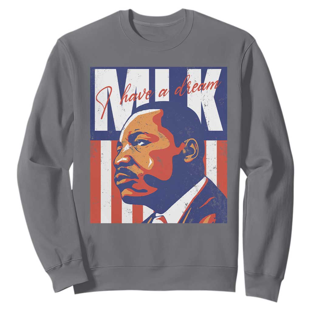 MLK Day I Have A Dream Sweatshirt Martin Luther King Vintage American Flag Black History Month TS11