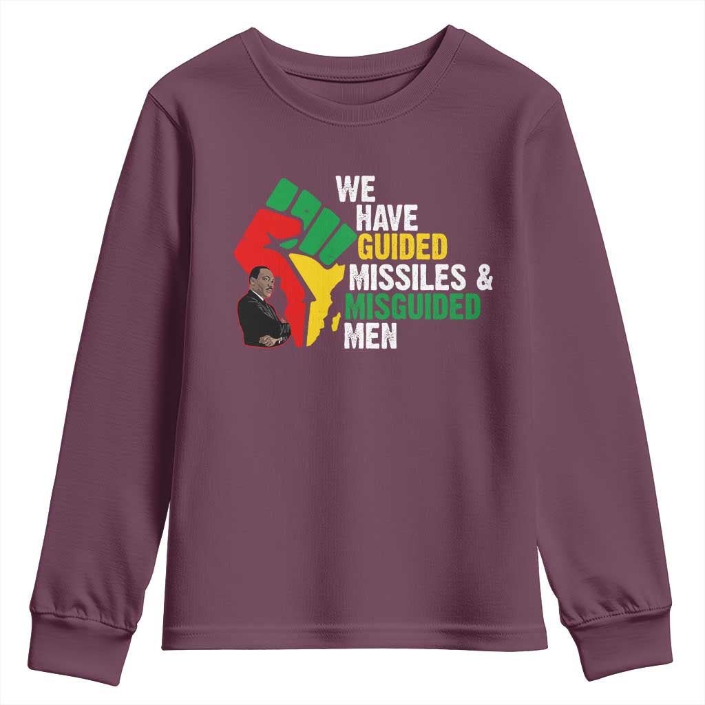 We Have Guided Missiles And Misguided Men Youth Sweatshirt Dr Martin Luther King Jr TS11