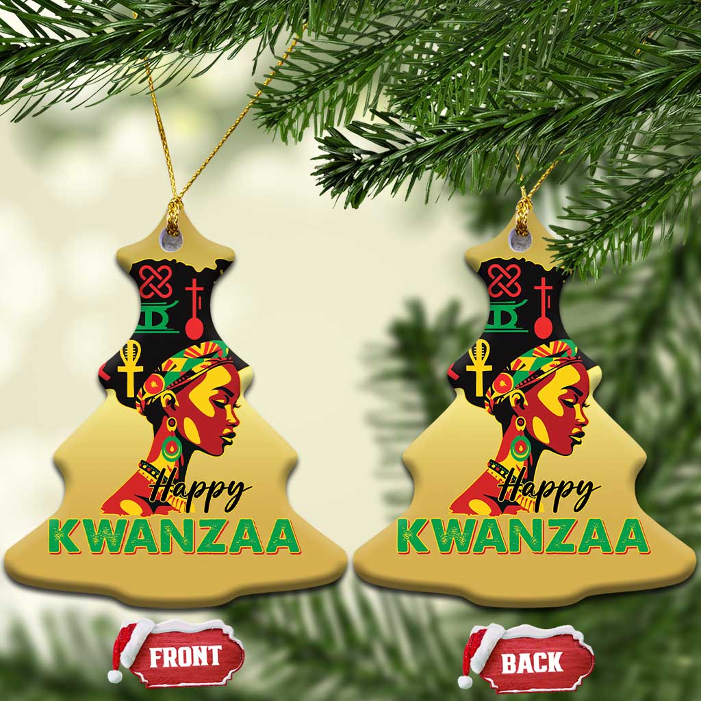 Happy Kwanzaa Christmas Ornament Nguzo Saba Symbols The 7 Principles Of Kwanzaa TS11