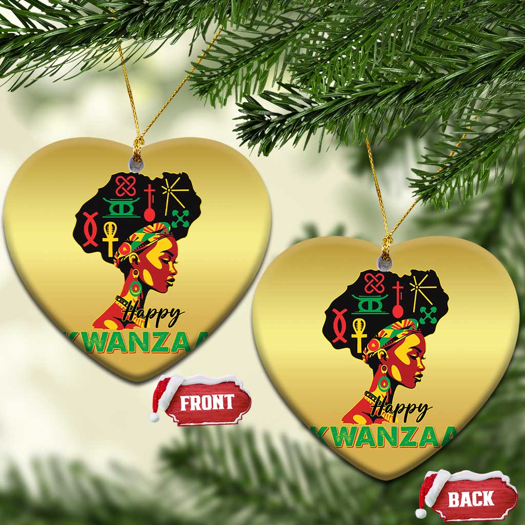 Happy Kwanzaa Christmas Ornament Nguzo Saba Symbols The 7 Principles Of Kwanzaa TS11