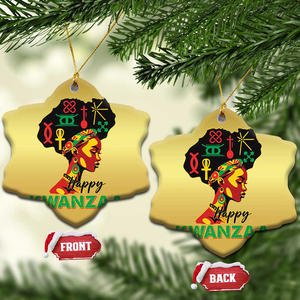 Happy Kwanzaa Christmas Ornament Nguzo Saba Symbols The 7 Principles Of Kwanzaa TS11