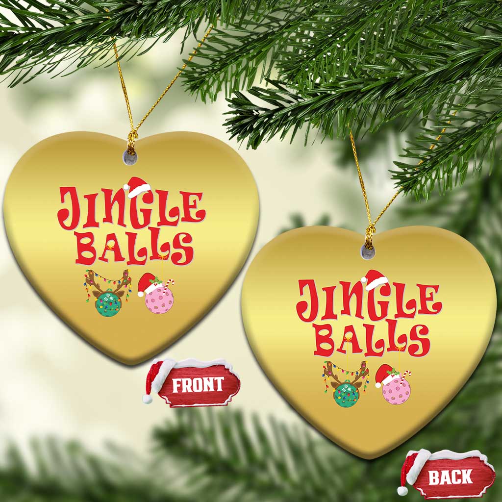Funny Xmas Pickleball Christmas Ornament Jingle Balls Reindeer Santa Hat Ball TS11
