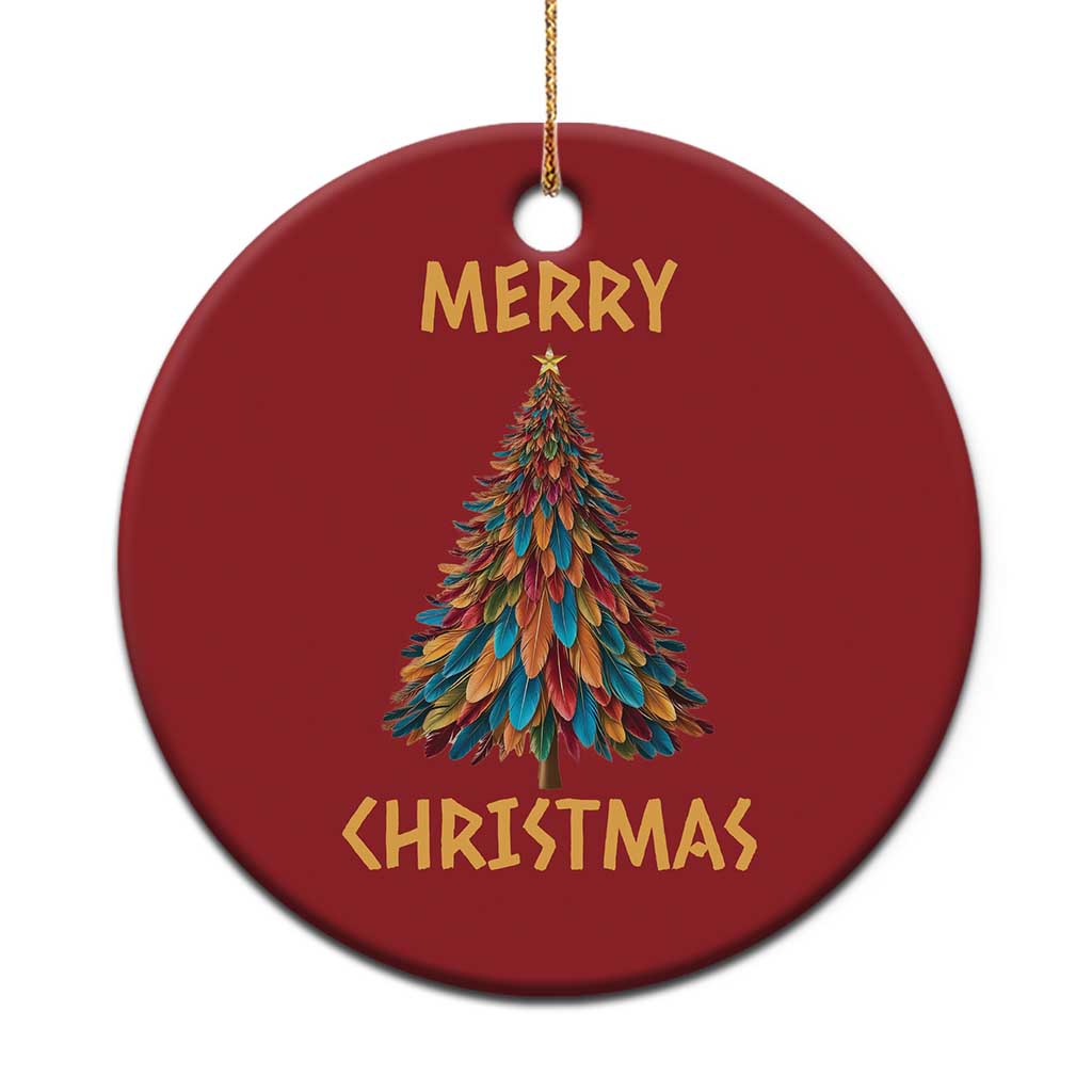Funny Native American Eagle Feather Xmas Tree Christmas Ornament TS11