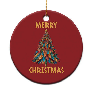 Funny Native American Eagle Feather Xmas Tree Christmas Ornament TS11