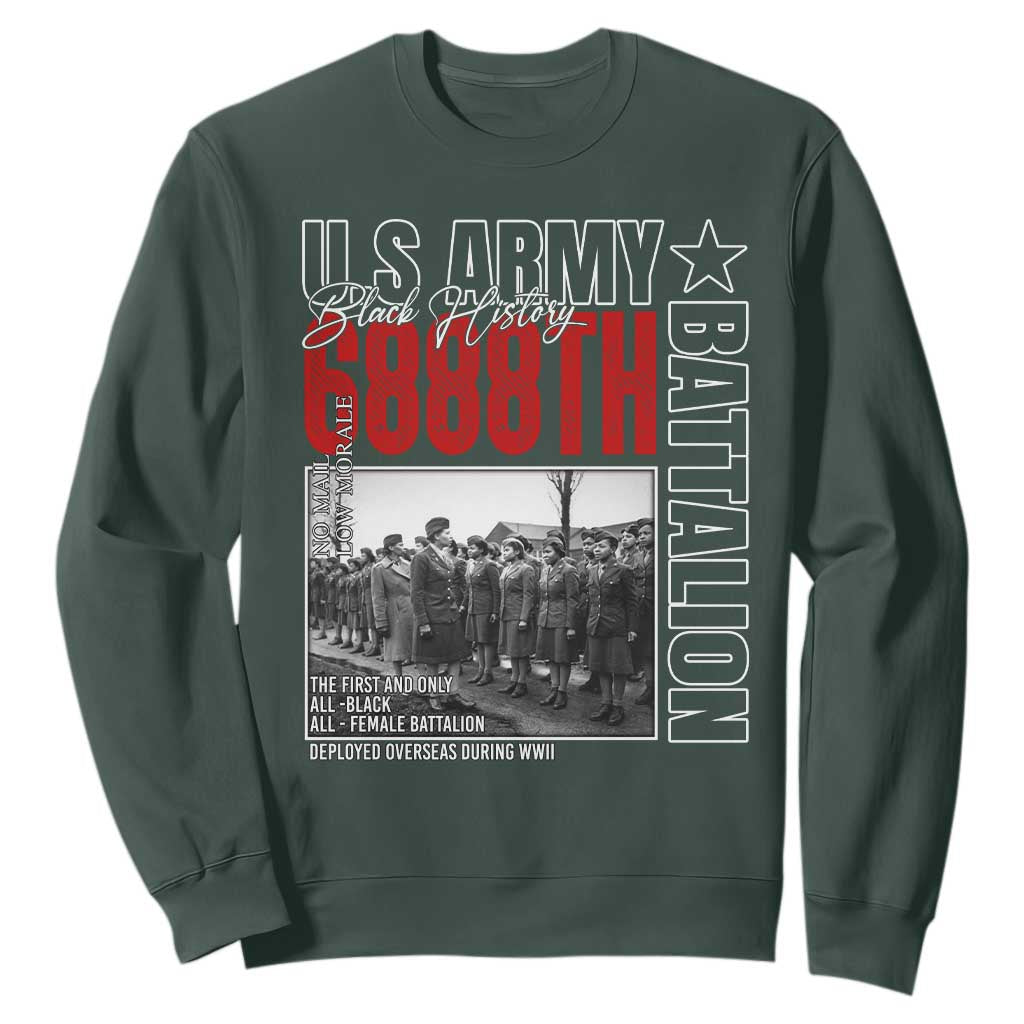 6888th Battalion Sweatshirt The First And Only All Black Female Battalion Black History TS11