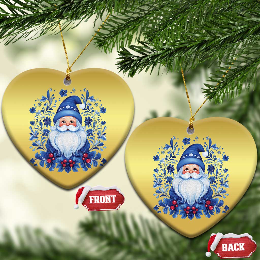 Norwegian Xmas Scandinavian Yule Santa Folk Art Winter Solstice Christmas Ornament TS11