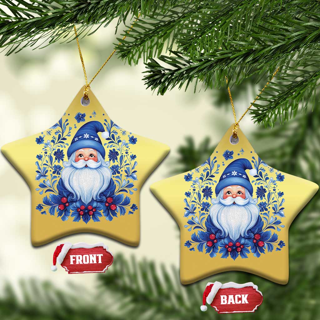Norwegian Xmas Scandinavian Yule Santa Folk Art Winter Solstice Christmas Ornament TS11