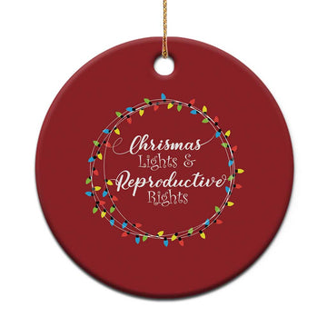 Funny Xmas Lights And Reproductive Rights Christmas Ornament Led Light TS11