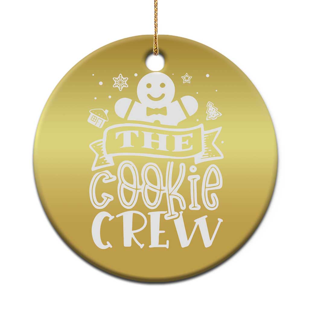Funny The Cookie Crew Christmas Ornament Christmas Baking Team Gingerbread TS11