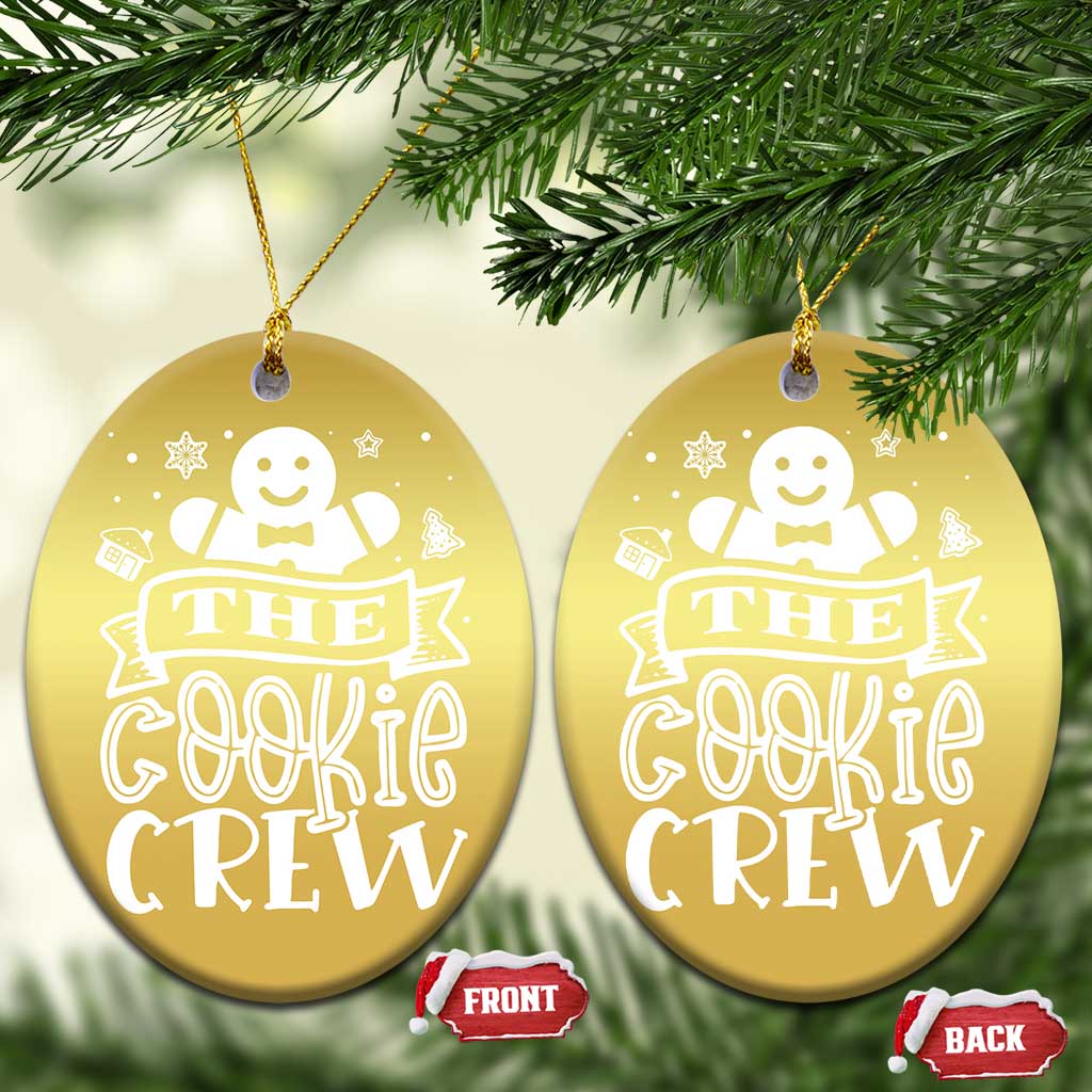 Funny The Cookie Crew Christmas Ornament Christmas Baking Team Gingerbread TS11