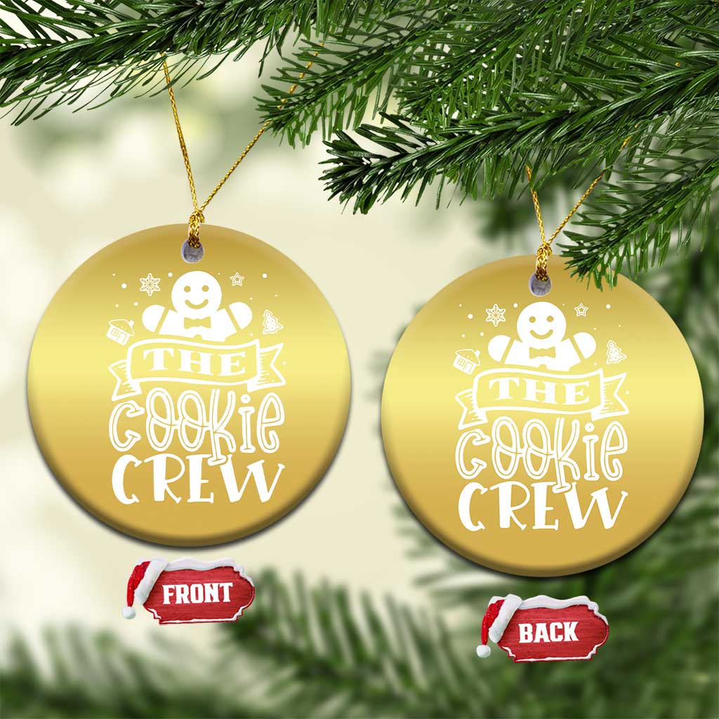 Funny The Cookie Crew Christmas Ornament Christmas Baking Team Gingerbread TS11