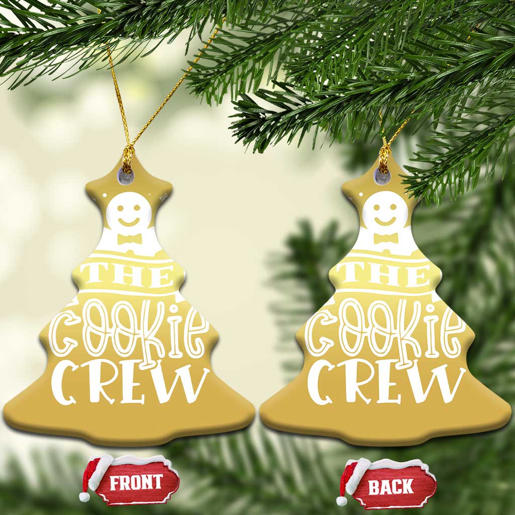 Funny The Cookie Crew Christmas Ornament Christmas Baking Team Gingerbread TS11