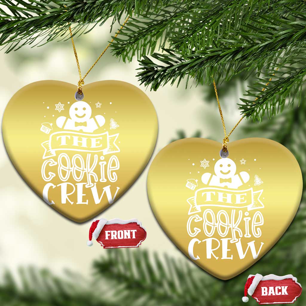 Funny The Cookie Crew Christmas Ornament Christmas Baking Team Gingerbread TS11