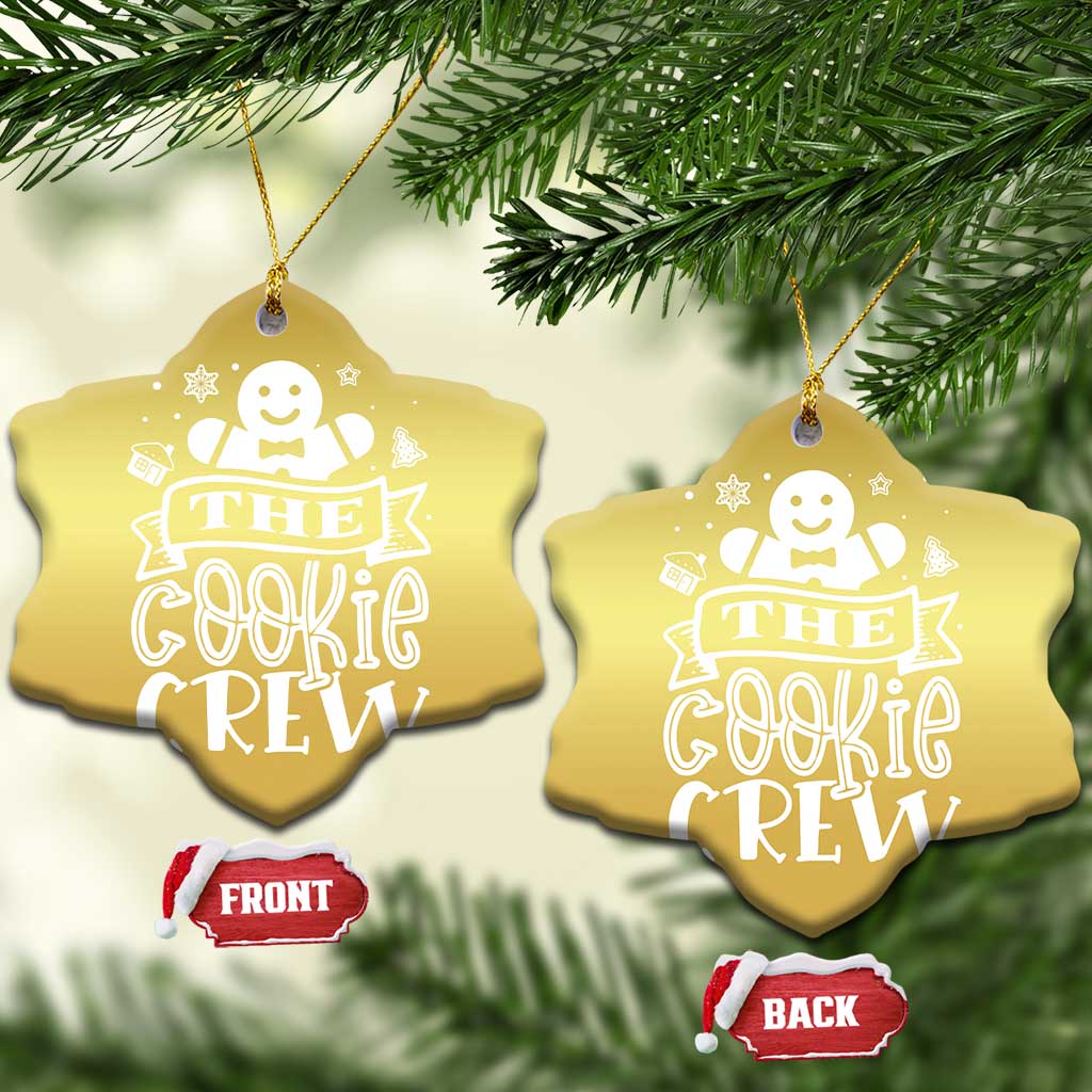 Funny The Cookie Crew Christmas Ornament Christmas Baking Team Gingerbread TS11