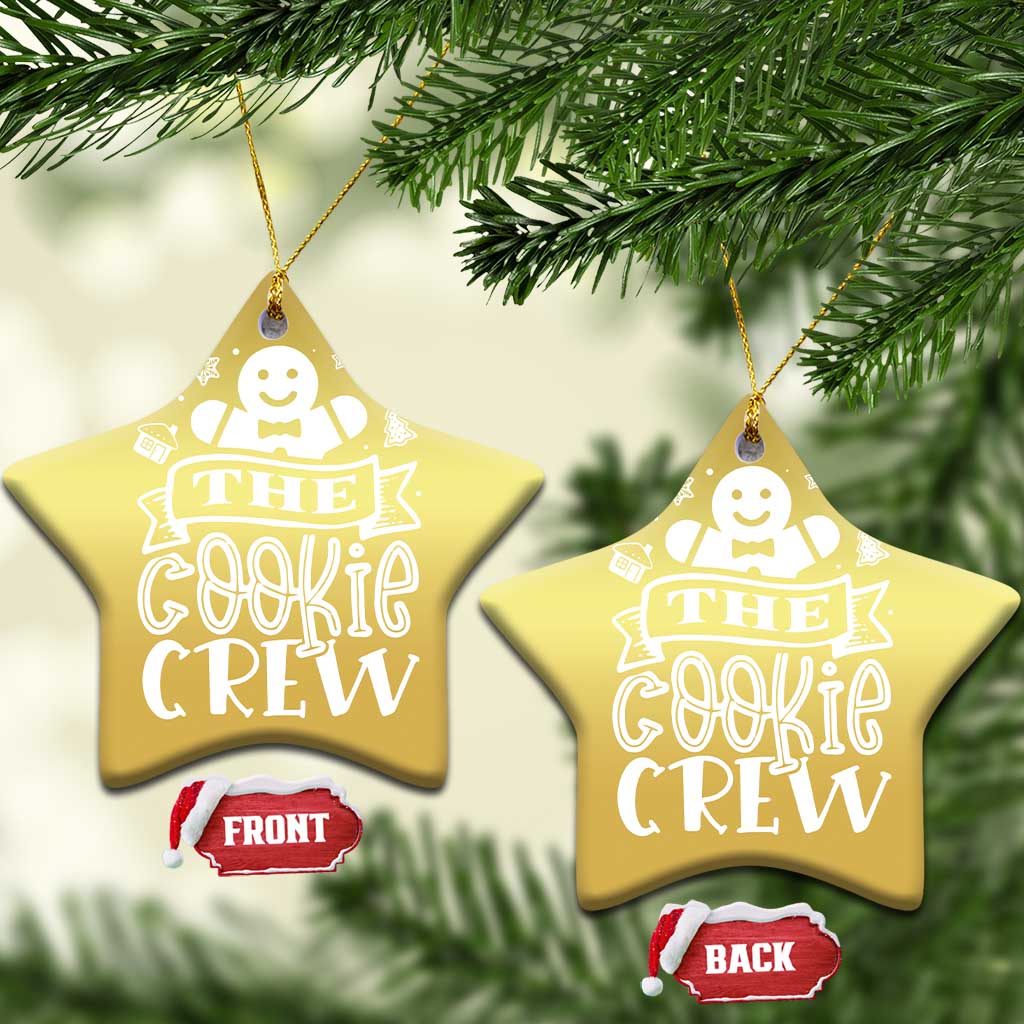 Funny The Cookie Crew Christmas Ornament Christmas Baking Team Gingerbread TS11