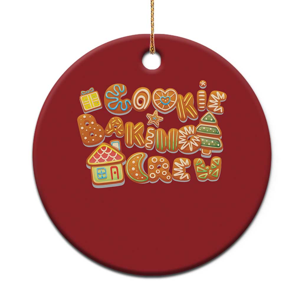 Funny Xmas Baking Christmas Ornament Cookie Baking Crew Family Matching TS11