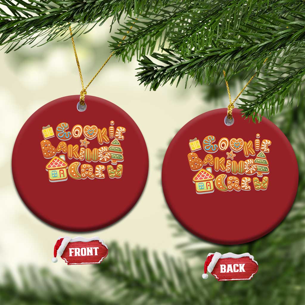 Funny Xmas Baking Christmas Ornament Cookie Baking Crew Family Matching TS11