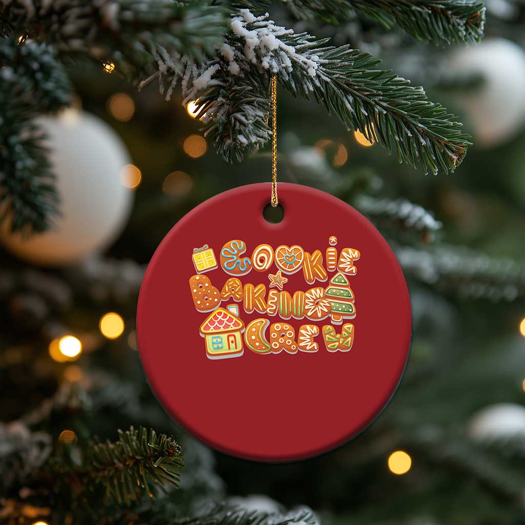 Funny Xmas Baking Christmas Ornament Cookie Baking Crew Family Matching TS11