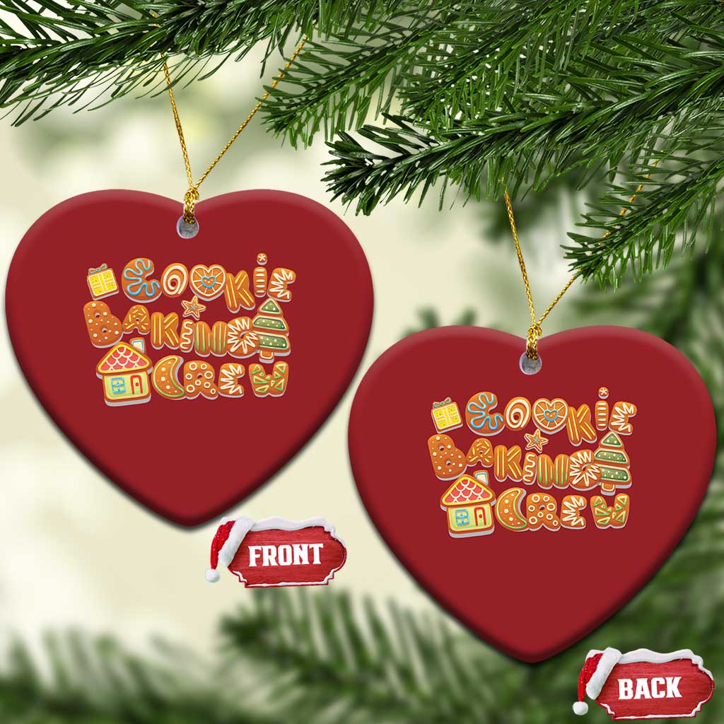 Funny Xmas Baking Christmas Ornament Cookie Baking Crew Family Matching TS11