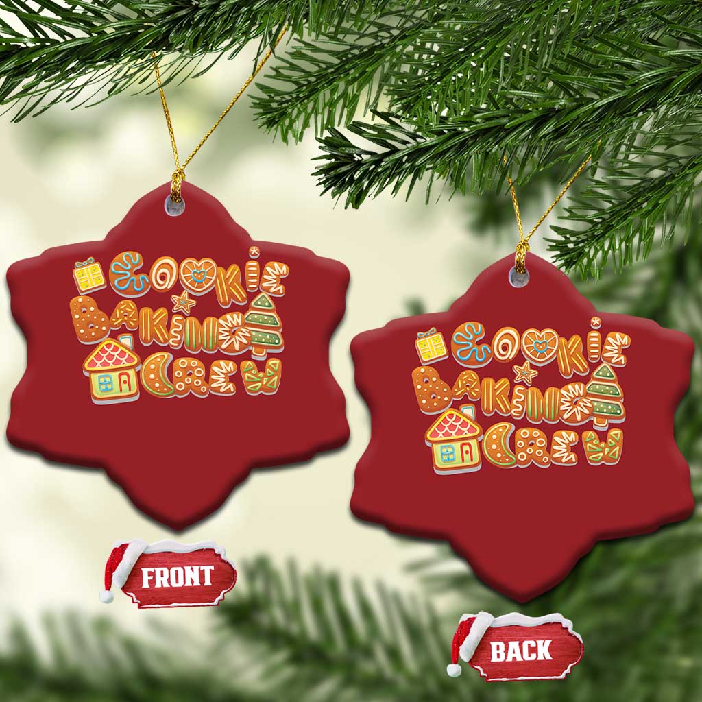 Funny Xmas Baking Christmas Ornament Cookie Baking Crew Family Matching TS11
