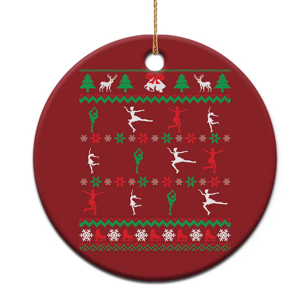 Funny Xmas Figure Ice Skating Skater Christmas Ornament TS11
